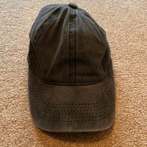 Brand new David and young charcoal gray distress look hat